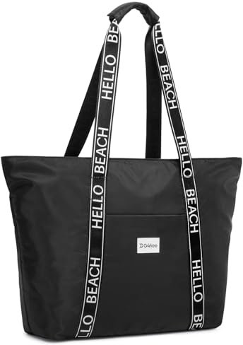 G4Free Strand-Tragetasche, wasserdicht, sanddicht, Umhängetasche, Strandtasche, große Sporttasche, Einkaufstasche für Damen