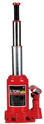 Sollevatore manuale per bottiglie Cric idraulico verticale da 3 tonnellate for strumento di cambio pneumatici for auto. Cric for auto per camion automatici(3 ton SUV)