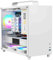 ALAMENGDA V500 Mini case portatile M-ATX/ITX, MINI-Tower, custodia trasparente completa per desktop fai da te con manico, supporto 320 mm GPU (bianco-2.0)