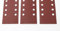 50 Pezzi Set di Fogli Abrasivi,185 * 93mm, Carta Abrasiva Rettangolare 8 fori,Grana 60 80 120 180 320 600 800 1000,Accessori per Levigatrice Multipla, Carta Abrasiva per Legno, Metallo e Vernice