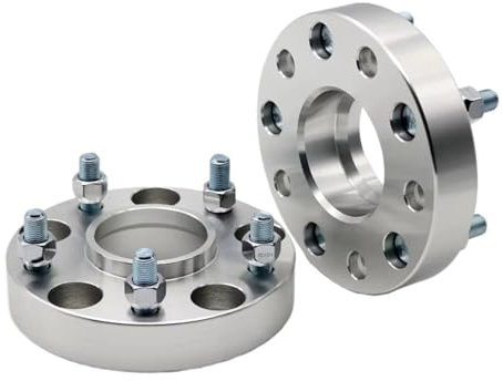 Distanziali Per Cerchi Per Dacia Per Duster 2 Pezzi 15/20/25/30/35mm Adattatore Distanziatore Ruota PCD 5x114.3 66.1mm Adatto 5 Alette M12x1.5 Distanziatori Per Ruote(2PCS 15mm)