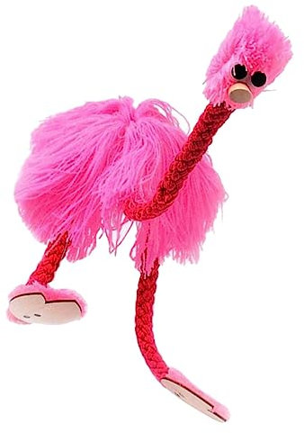 FELTECHELECTR Flauschige Marionette für Kinder Interaktive Puppenspielzeug Handpuppen aus Holz und Plüsch Straußen Design für Kreatives Spielen und Aufführungen