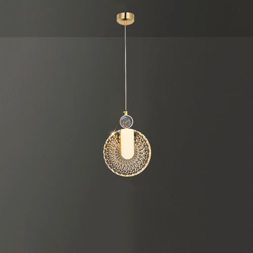 Lámpara Colgante Rede de Lujo, Moderna Y Creativa, para Mesita de Noche, de 5,51 Pulgadas, Regulable, Led, para Decoración de Hoteles, Restaurantes Y Bares./5,51 Pulgadas/14 cm
