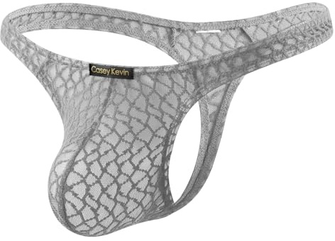 Casey Kevin Stringtrosa herr spets transparent nät stringtrosa sexiga underkläder G-string låg midja andningsbara trosor