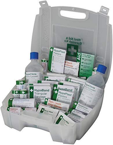 Safety First Aid Group First Aid and Eye Wash Kit for 1-10 Persons