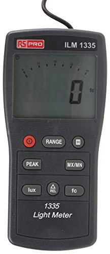 RS PRO ILM1335 Luxmeter mit Photodiode, 0,01 lx, ±3% v. Mw. ±0,5% F.S