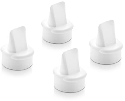 Lansinoh Breast Pump Valves, 4 White Duckbill Valves