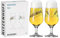 RITZENHOFF 3471003 Bierglas 300 ml - 2er Set - Serie Brauchzeit, Motiv Nr. 3 - Gerste, mehrfarbig - Made in Germany