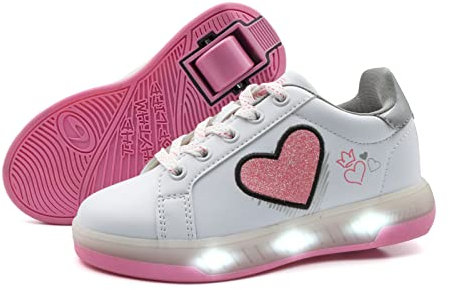 Breezy Rollers 2195670, Schuhe mit Rollen LED, Rollschuhe Led, Leuchtschuhe, Kinderschuhe mit Einer Rolle, Skateboardschuhe (eu_Footwear_Size_System, Little_Kid, Numeric, medium, Numeric_31)