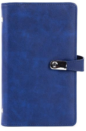 KEALBAUS Organizador de Soporte de Libro de Tarjetas, Libro de Soporte de Tarjeta de Visita Portátil para Mujeres y Capacidad de 120 Tarjetas, Folleto de Tarjetas de Visita Azul
