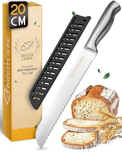KRUSTENZAUBER Brotmesser mit Wellenschliff für müheloses Schneiden von Brot