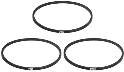 QUARKZMAN 3 Stycken Kilremmar 3L250 Gummi Antriebsrem 250/635mm Tandningslängd 0,2/5,6mm Tjocklek 3L-Profi Plattremmar Gummiöverföringsrem Antriebskilrem för Kraftöverföring