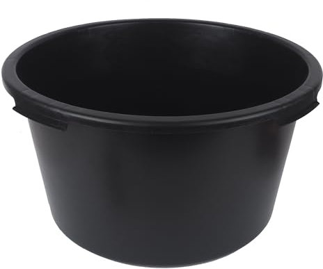 Bauster® Bac à mortier rond - 40 l, 60 l, 90 l - Robuste - Pour chantier, jardin et maison - 90 l