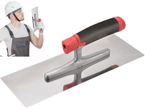 Nkmifeg Paleta de albañilería, herramientas manuales ergonómicas para trabajos de construcción | Herramienta para trabajos de hormigón con paleta, para trabajos de juntas, colocación de suelos