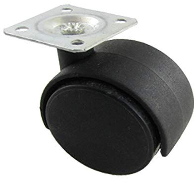 New Lon0167 Flat Top Featured Plate Black 1.5 reliable efficacy Twin Wheel Chair Trolley Rotate Caster(id:805 aa 57 139)
