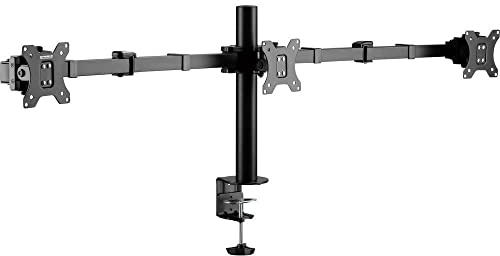 SpeaKa Professional SP-MM-230 Monitorfäste 3 Skärm(ar) 43,2 cm (17) - 68,6 cm (27) Svart Justerbar i höjd, Tiltbar, S