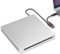 KuWFi DVD CD Drive esterno USB3.0 Type-C Burner Player Slim Portable CD/DVD ROM Superdrive +/- RW Writer/CD Burner External for Desktop Laptop Support Windows 7/8/10/XP MAC OS