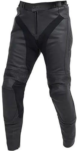 XRC Glet Pantaloni Moto in Pelle, Nero, 46 Uomo