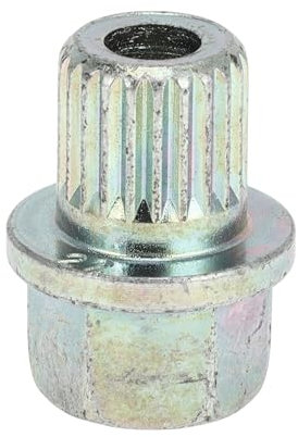 VekAuto Chiave a dado antifurto per ruote compatibile per BMW, Durevole Lega di Acciaio Zincato 38/22PT Tono Argento Vite Antifurto Chiave di Rimozione Presa