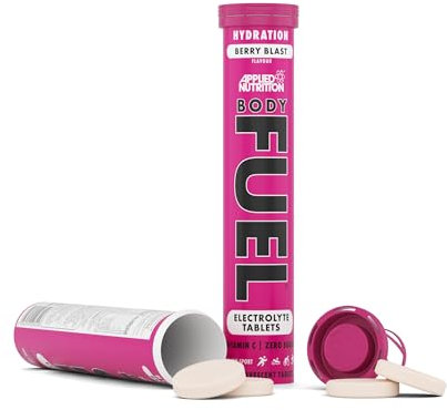 Applied Nutrition Bodyfuel Hydro Rehydration, Vitamin C 1000mg, Effervecent Tablet (1 Packs of 20) (Berry Blast)