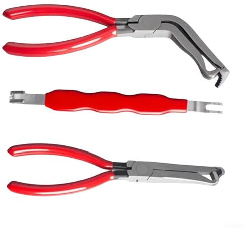 Feeshoppher Lot de 3 pinces de déconnexion électrique pour automobile - Outil professionnel de déconnexion électrique automobile - Pince séparateur de connecteur pour enlever les bornes de voiture