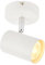National Lighting Adjustable Single Spotlight - IP20 Rated Dimmable Ceiling Spot Lighting - Decorative LED Wall Lights - 7W 240V LED GU10 (Not Included) - Matt White Finish