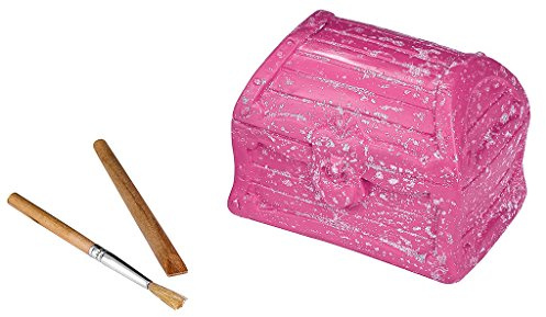 moses. 38061 Funkelnde Juwelen zum Ausgraben , Schatztruhe Ausgrabungsset für Kinder, Pink