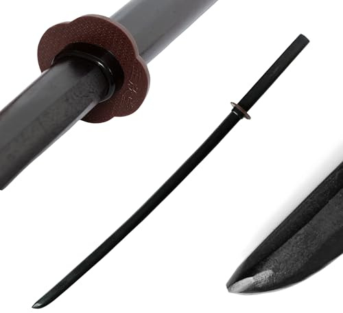 DEPICE Bokken Black Approx. 101 cm Weight Approx. 700 g Black Lacquered Including Tsuba, Japanese, Iaido Aikido