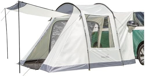 Skandika Tunnelzelt Balestrand Van Protect | Van Vorzelt für 2-4 Personen, eingenähter Zeltboden, wasserdicht, 3000 mm Wassersäule, Moskitonetz | Zelt für Van, Minivan, Outdoor, Camping, Roadtrip