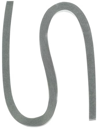 PATIKIL 60 st metalliska quilling remsor papper 1 cm x 54 cm origami papper quilling kit för vuxna nybörjarkonst gör-det-själv hantverk jul, grå