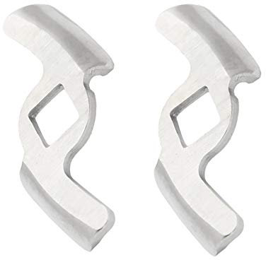 2 Pezzi Tritacarne Lama in Acciaio Inossidabile 304 Piastra di Macinazione Disco Accessorio per 5# Tipo B Smerigliatrice Carne Pollame Utensili Utensili da (Due coltelli