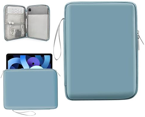 Taschen für Tablets 9-11 Tablet Tasche Kompatibel mit iPad Pro 11 M4 2024/11 Zoll iPad Air M2 2024/iPad 10th 10,9 2024/iPad Air 5/4 10,9 Blau