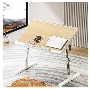 JHIAADEY sängbricka, soffa frukostbord, Laptopbordet for Säng, Skrivbord på säng, Sängbricka for att Äta Frukost, serveringsbricka for bärbar dator, Vinkeln och höjden är justerbara, så att du kan lä