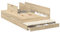 vidaXL Stauraumbettgestell Sonoma Eiche 120X200 cm Holzwerkstoff Mit reichlich Schubladen Modernes Design Einfache Montage Innen Schlafzimmermöbel Holz Erwachsene