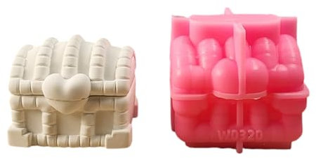 Vaso resistente della cassa dei monili del silicone di alte temperature con il coperchio che fa il candeliere facile Demold della muffa