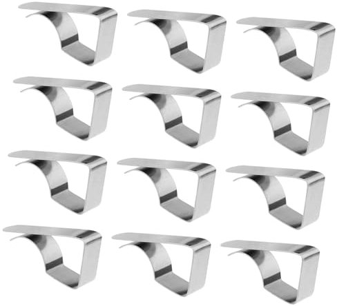 BEBEMOKO 12piezas Pinza para Mantel De Exterior Soporte para Mantel De Mesa Clips De Fijación para Manteles De Jardín