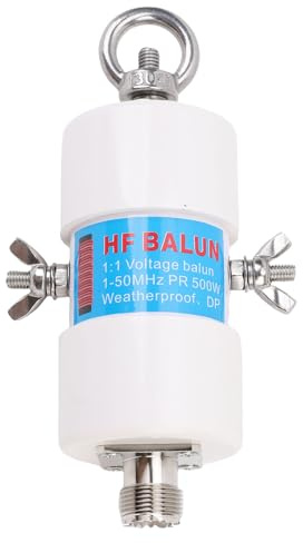 Plyisty 1: 1 Dipolbalunantenn, 1-50MHz 500W HAM Radio HF Shortwave Antenna, med UHF-kvinnlig (SO-239) -