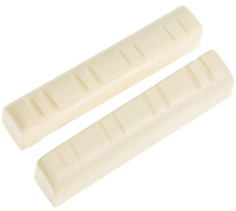 Mobestech 2Pcs Mandolin String Nuts, ABS Lightweight Mandolin Bridge Nut for String Support Replacement Accessory