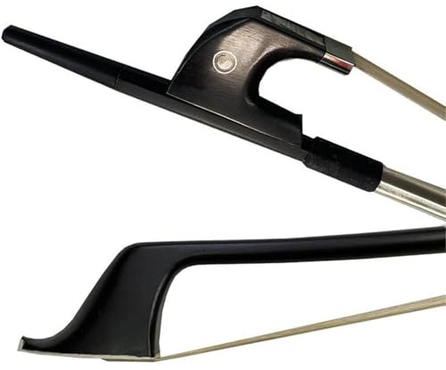 Stråke för violin 1 st 3/4 1/2 1/4 1/8 kolfiber kontrabas stråke i vitt hästhår(1/2)