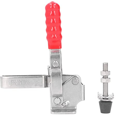 Morsetto a levetta Jxngery Morsetto a levetta verticale a sgancio rapido in acciaio inossidabile 304 e utensile con punta a pressione in gomma