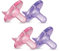 Philips Avent Soothie Schnuller, Pink/Violett, 0-3 Monate, 4 Stück