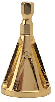 Vástago hexagonal de acero inoxidable, herramienta de desbarbado de chaflán externo, broca de alta velocidad para eliminar rebabas, herramienta de biselado hexagonal, desbarbado-dorado