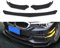 4 pezzi Kit corpo labbro paraurti anteriore auto Spoiler Splitter ABS Bumper Canard Lip Splitter universale