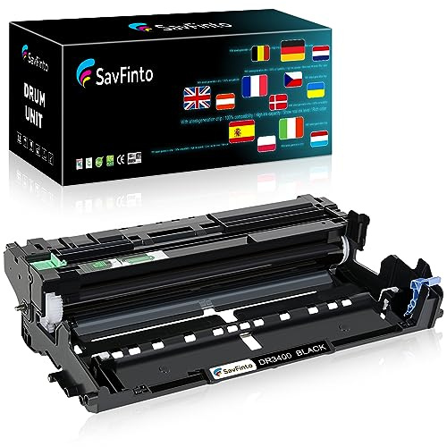 SavFinto DR3400 Drum Unit Compatible for Brother DR-3400 Drum for Brother DCP-L5500DN HL-L5000D HL-L5100DN HL-L5100DNT HL-L5100DNTT HL-L5200DW HL-L6400DW MFC-L5700DN MFC-L5750DW MFC-L6800DW
