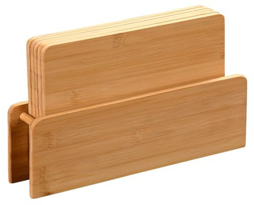 KESPER 58376 - Soporte para tablas de desayuno (5 unidades, bambú)