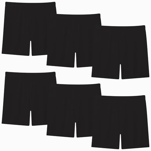 Moitiy Kruz Lot de 6 paires de shorts de cyclisme pour fille - Short de sport pour fille - Legging de sport - 2 à 12 ans, Noir , 2-3 ans