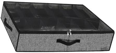 DimyFew Organizador de Zapatos Debajo de La Cama, Caja Contenedora para Zapatos, Contenedor de Almacenamiento de Zapatos para Tacones Altos, Bolsa para Zapato