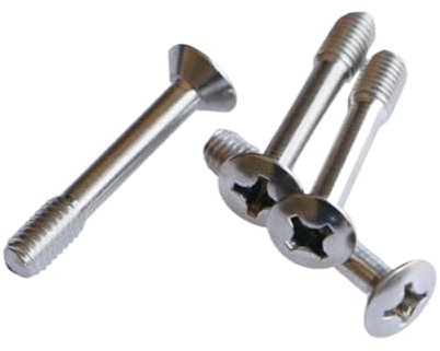 M2 M2.5 M3 M4 304 Stainless Steel Phillips Screw Cross Socket Oval Semi-countersunk Head Loosening Screw Thread(M6x45mm (2pcs))