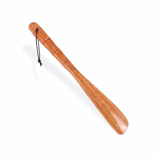 HIFSA Wooden Shoe Horn 33 Cm Long Lazy Shoe Horn Comfortable Shoe Lifter Suitable for Seniors Kids Boots Men Women Elderly Pregnancy Boots Tennis Shoehorn Accessories