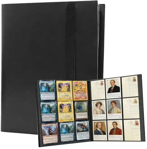 Raccoglitore Carte Pokemon 9 Tasche – Album 540 cartes, 30 pagine con apertura laterale. Binder Pokemon doppio lato per TCG, MTG, carte sport. Contenitore con slive protettive